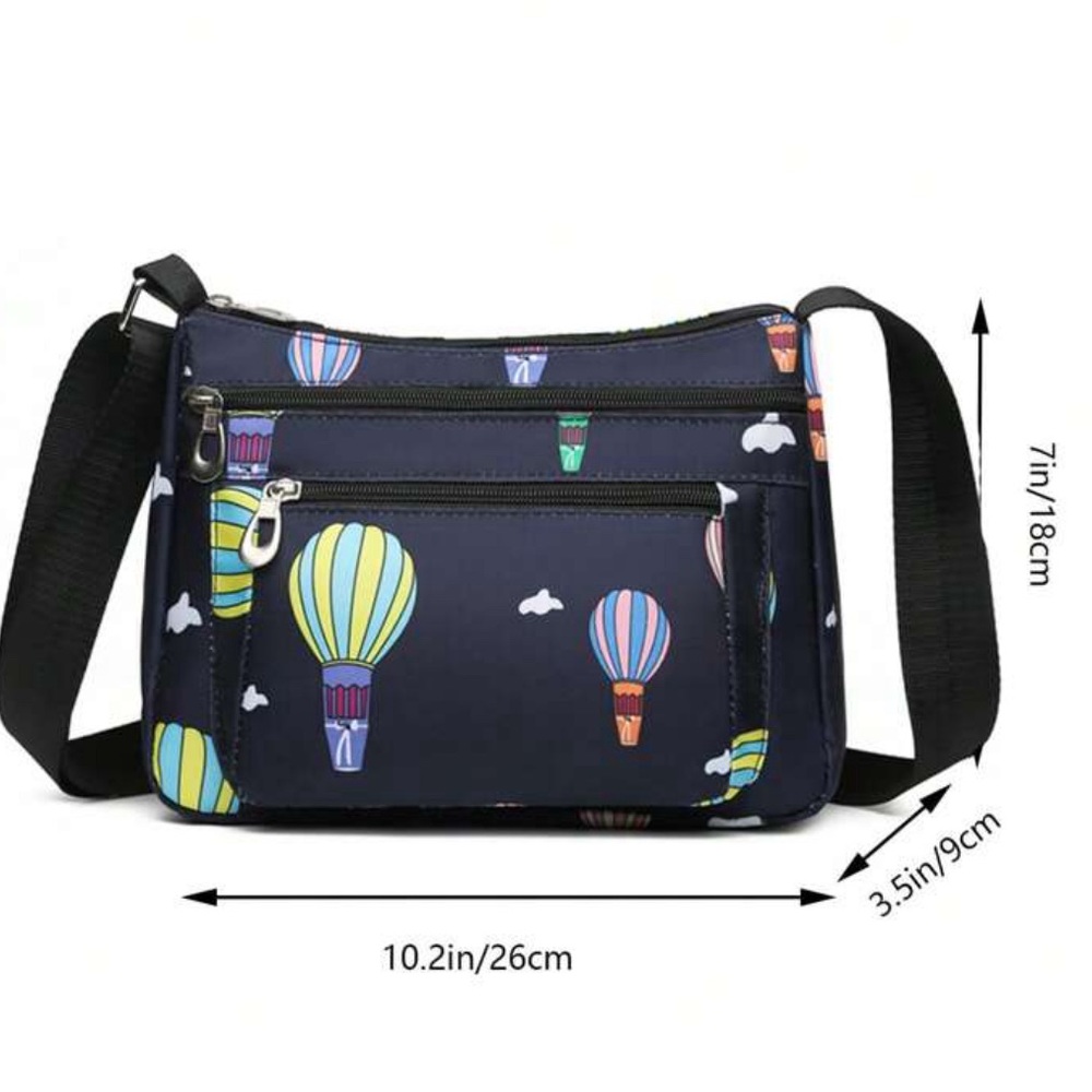 Colorful Balloons Nylon Adjustable Crossbody Bag, NWT - Picture 6 of 6